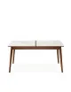 Table à manger fixe Paul DASRAS céramique bois chêne ou noyer - 10 finitions 17 tailles