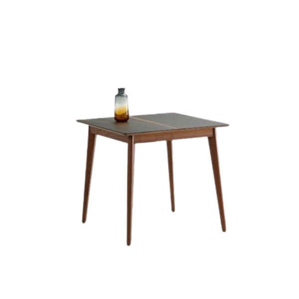 Table à manger fixe Paul Dasras céramique bois chêne ou noyer - 10 finitions 17 tailles