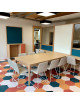 Table à manger fixe Buzz Dasras bois chêne ou noyer - 10 finitions 21 tailles