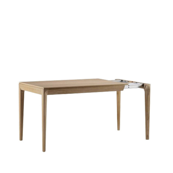 Table à manger extensible Buzz Dasras bois chêne ou noyer - 10 finitions 12 tailles