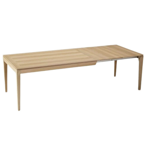 Table à manger extensible Buzz Dasras bois chêne ou noyer - 10 finitions 12 tailles