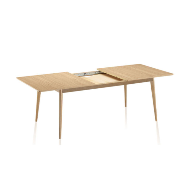 Table à manger extensible Paul Dasras bois chêne ou noyer - 10 finitions 12 tailles