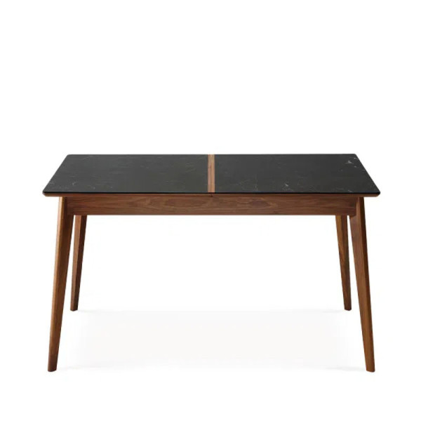 Table à manger extensible Paul Dasras céramique bois chêne ou noyer - 10 finitions 8 tailles
