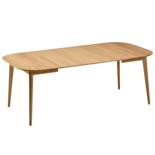 Table à manger extensible Snack Dasras bois chêne ou noyer - 10 finitions 14 tailles