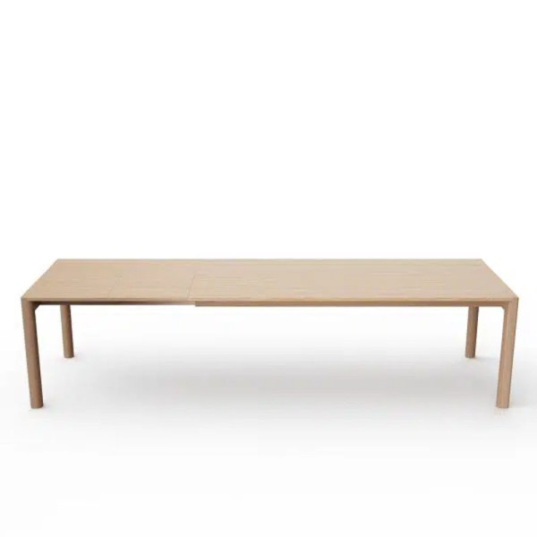 Table à manger extensible Rives Dasras bois chêne ou noyer - 10 finitions 3 tailles