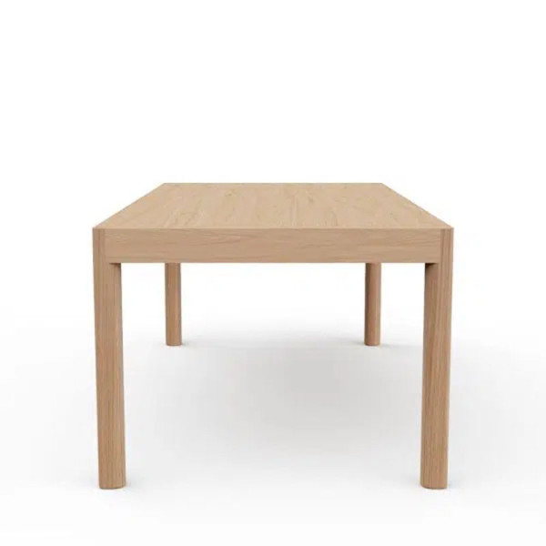 Table à manger extensible Rives Dasras bois chêne ou noyer - 10 finitions 3 tailles