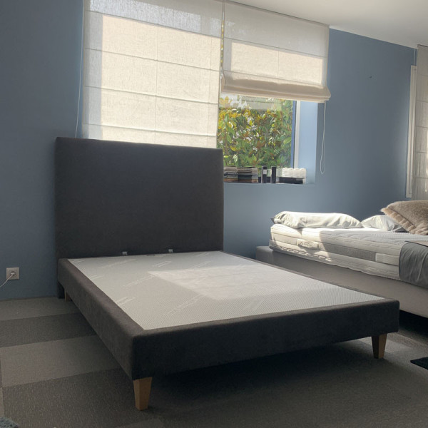 Sommier tradiconfort et tête de lit DUNLOPILLO 140x190cm