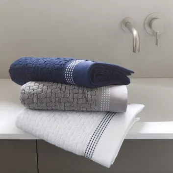 Serviette drap de douche Couture Le Jacquard français - 2 coloris