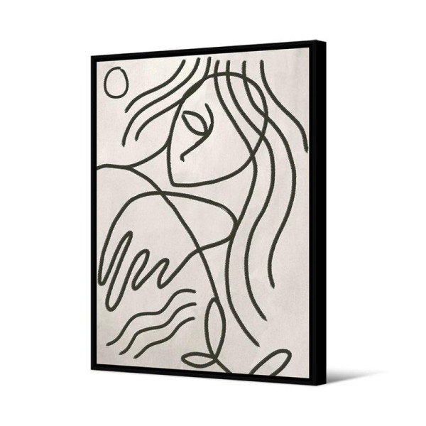 Toile encadrée Neree Pôdevache blanc et noir - 2 tailles