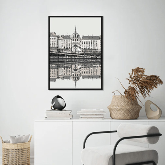 Toile encadrée Nantes Pôdevache 50x70cm