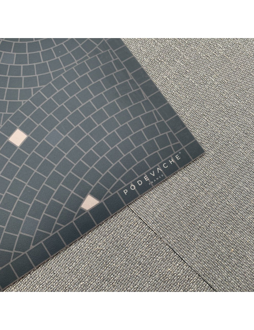 Tapis vinyle personnalisé Bains de mer toute l'année Pôdevache 49.5x83cm