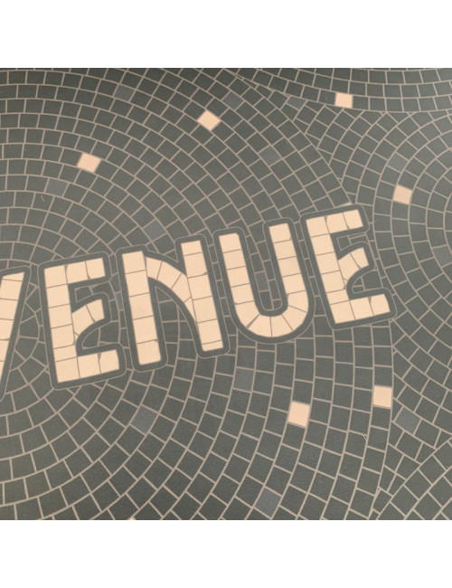 Tapis vinyle personnalisé Bains de mer toute l'année Pôdevache 49.5x83cm