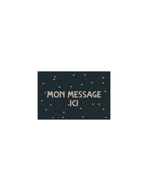 Tapis vinyle personnalisé Bains de mer toute l'année Pôdevache 49.5x83cm