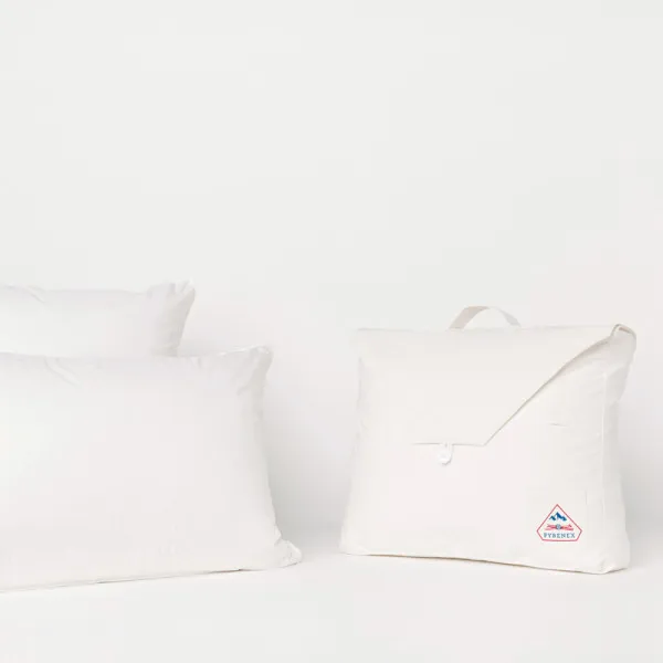 Oreiller Aoste PYRENEX ultra moelleux oie blanche - 5 dimensions