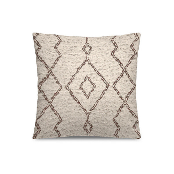 Coussin tressé Pôdevache Evato carré 45x45cm