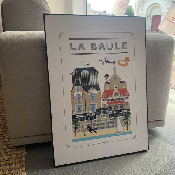 Toile encadrée printbox La Baule CM Création 50x70cm