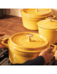 Cocotte en fonte Staub ronde Citron - 3 diamètres