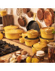 Cocotte en fonte Staub ronde Citron - 3 diamètres