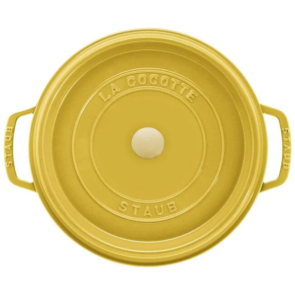 Cocotte en fonte Staub ronde Citron - 3 diamètres