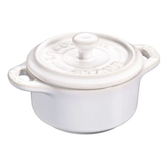 Mini cocotte ronde Staub en céramique 10cm - 7 coloris