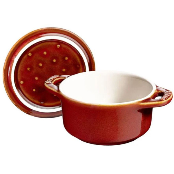 Mini cocotte ronde Staub en céramique 10cm - 7 coloris