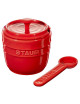 Sucrier Staub en céramique rouge cerise