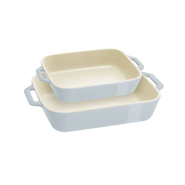 Ensemble de 2 plats à four Staub en céramique - 3 coloris