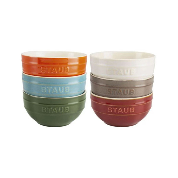 Set de 6 bols Staub Arc-en-ciel en céramique 12cm