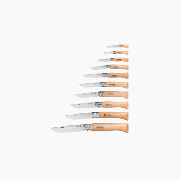 Coffret Collection 10 couteaux OPINEL Tradition - carbone ou inox