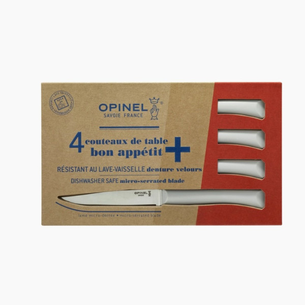 Coffret 4 couteaux OPINEL Bon appétit + polymère - 5 coloris