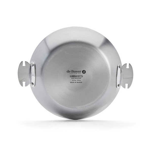 Poêle inox De Buyer Alchimy Loqy amovible - 4 tailles