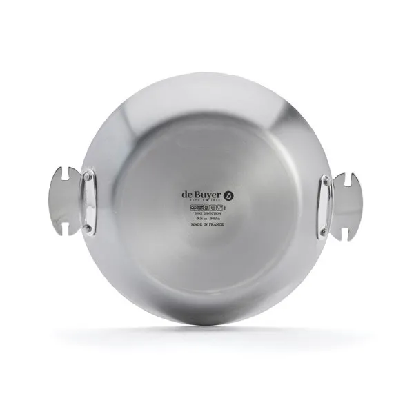Poêle inox DE BUYER Alchimy Loqy amovible - 4 tailles