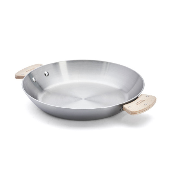 Poêle inox De Buyer Alchimy Loqy amovible - 4 tailles