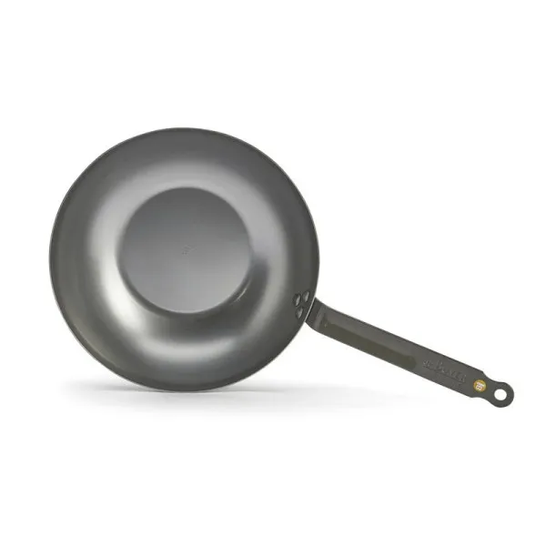 Wok bombé De Buyer Minéral B en acier - 4 tailles