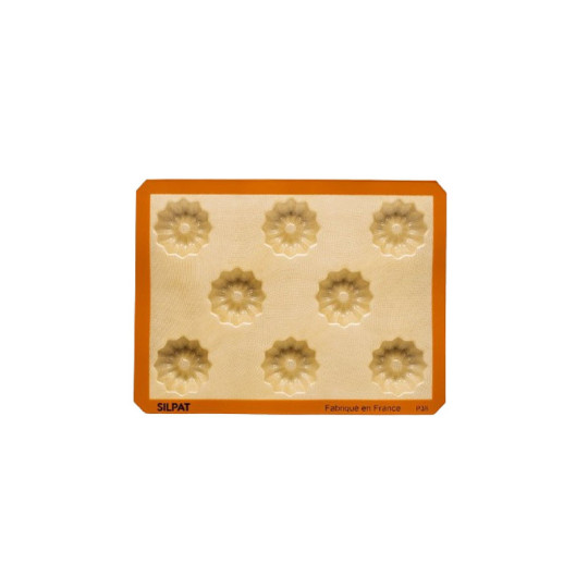 Moule à gâteau 8 mini cakes striés SILPAT en silicone 40x30cm