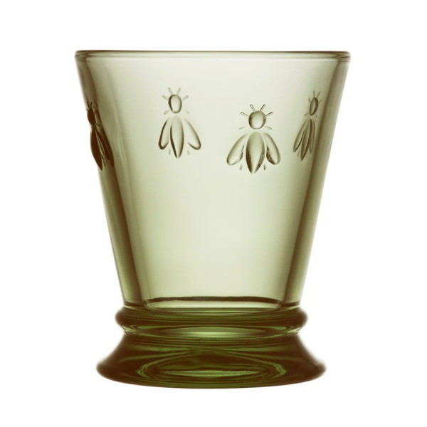 4 verres à eau Abeille La Rochère set de 4 coloris assortis