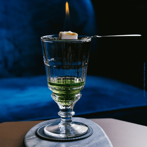 Coffret de 2 verres à absinthe avec cuillère La Rochère dégustation