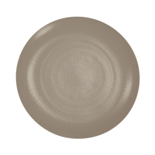 6 assiettes DEGRENNE Modulo nature Terre d'Ombre - 5 tailles
