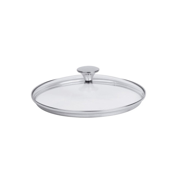Couvercle bombé CRISTEL Master fixe en verre et inox - 4 tailles