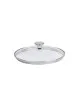 Couvercle bombé CRISTEL Master fixe en verre et inox 16cm