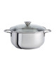 Couvercle bombé CRISTEL Master fixe en verre et inox - 4 tailles