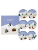 Coffret 6 assiettes à dessert DEGRENNE Destination montagne 23cm