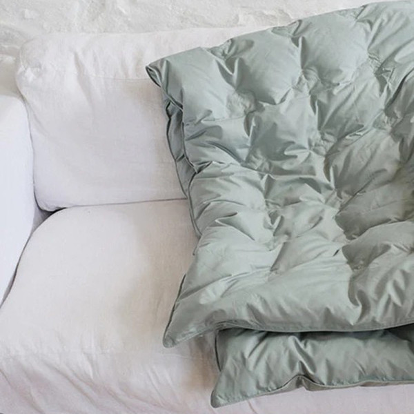 Plaid Caresse Pyrenex 200g/m2 canard - 10 coloris 2 tailles