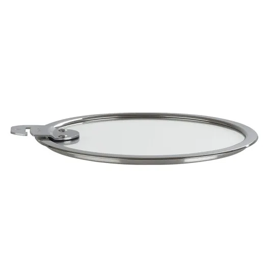Couvercle en verre avec inox Cristel Strate - 8 tailles