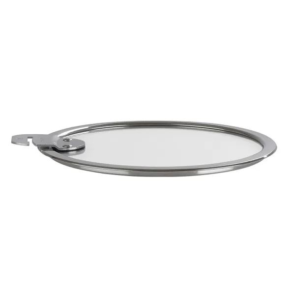 Couvercle en verre avec inox Cristel Strate - 8 tailles