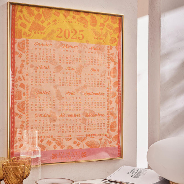 Torchon Calendrier 2025 Le Jacquard Français en coton