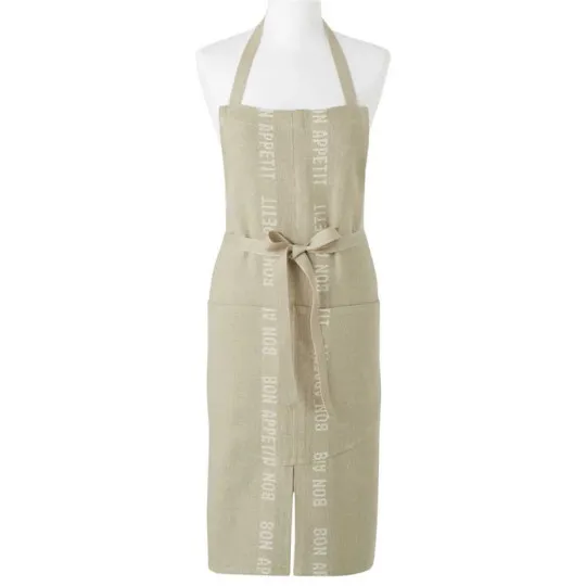 Tablier Charvet en 100% lin Bon Appétit Lin - 5 coloris