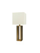 Lampe à poser en laiton L198 Casadisagne bi-colore doré noir