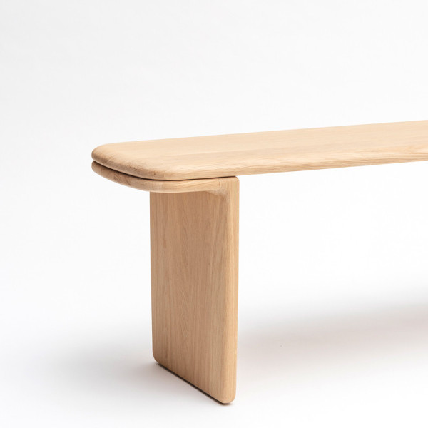 Banc Téhème Drugeot Manufacture chêne massif - 2 teintes 3 tailles