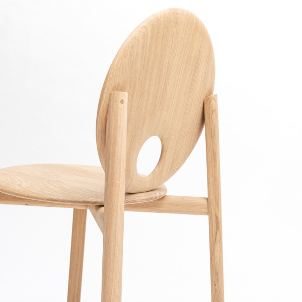 Chaise Hélio Drugeot Manufacture chêne massif - 4 modèles 2 finitions